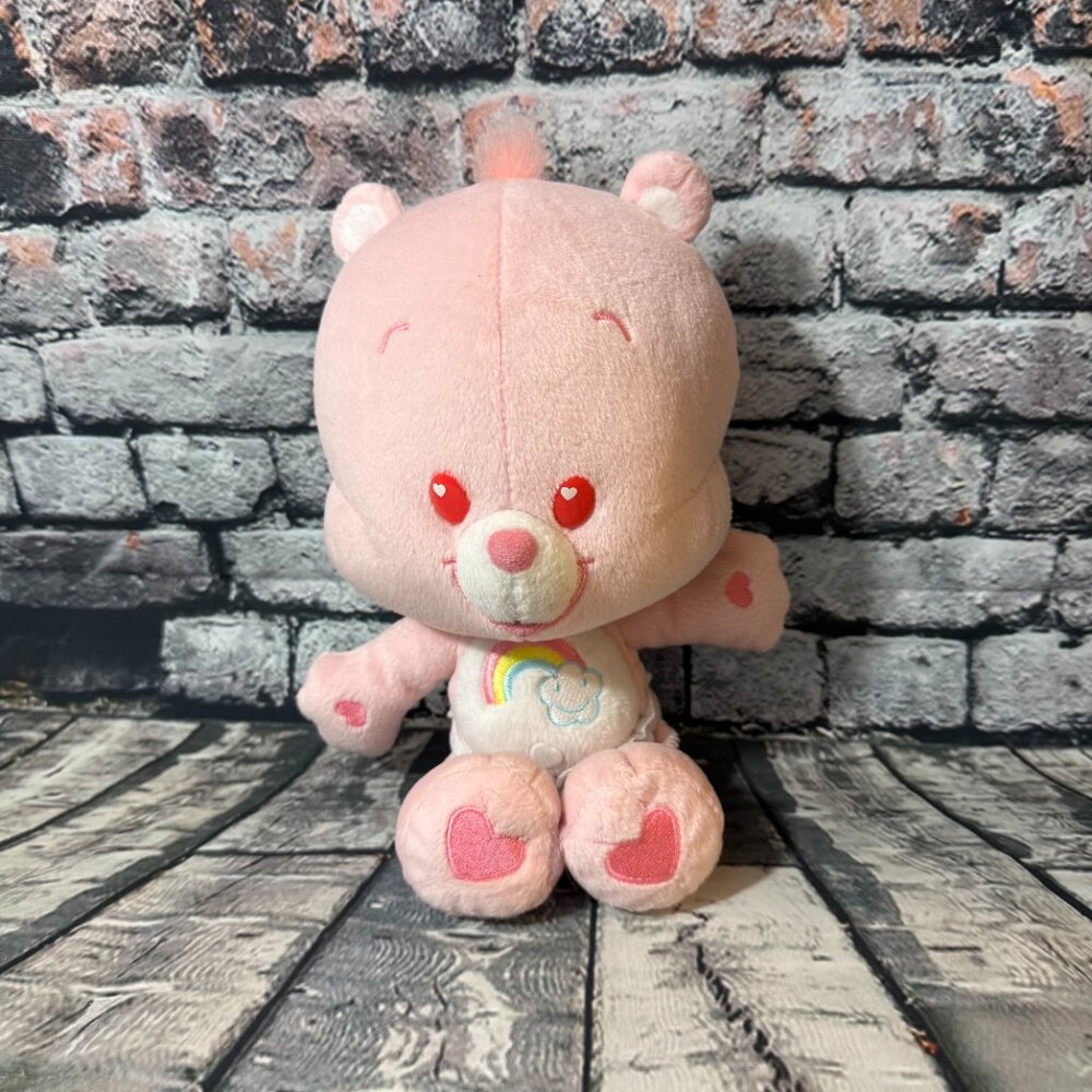 Vintage Care Bear Cubs Cheer Cub Plush Diaper Baby 12" - 2004 (CBPL-02)